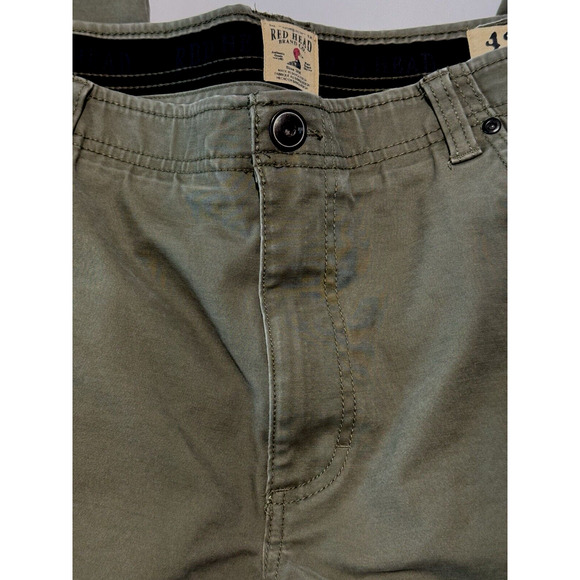 RED HEAD Field Trusted Olive/Tan Hunting Rugged Durable Pants Men's Size 42x30 - Picture 3 of 16